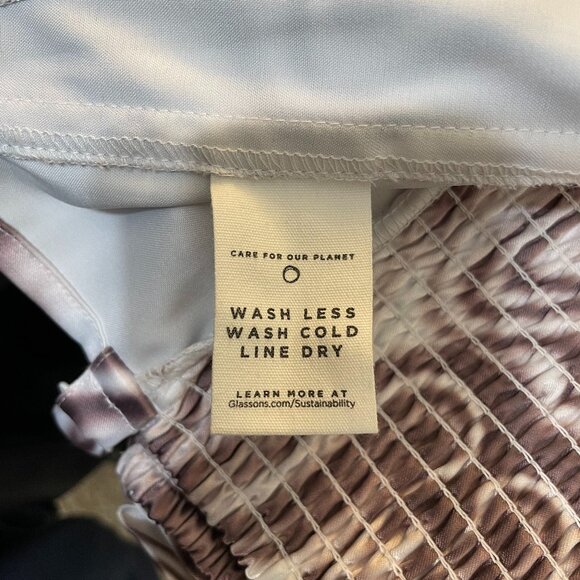 Glassons Brown Swirl  Corset-Brown, White-Sz 10 - Picture 8 of 9